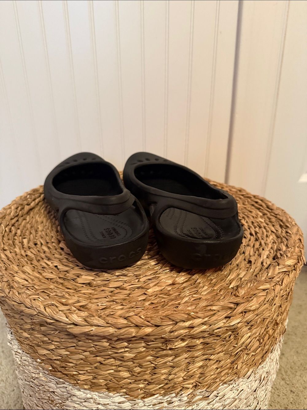 Women’s Crocs Black Slingback Casual Ballet Flats - Picture 4 of 8